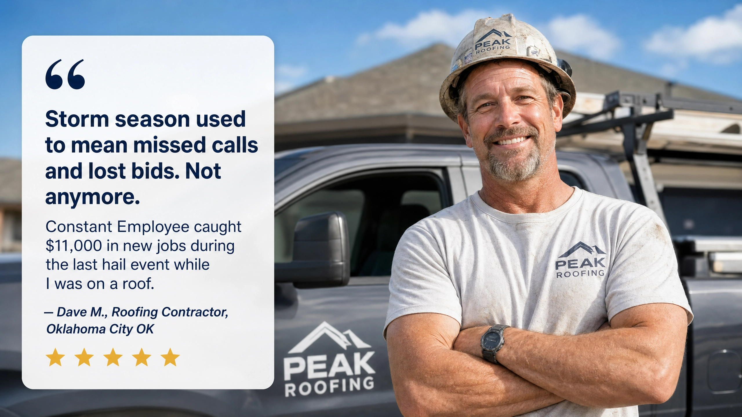 Roofer testimonial