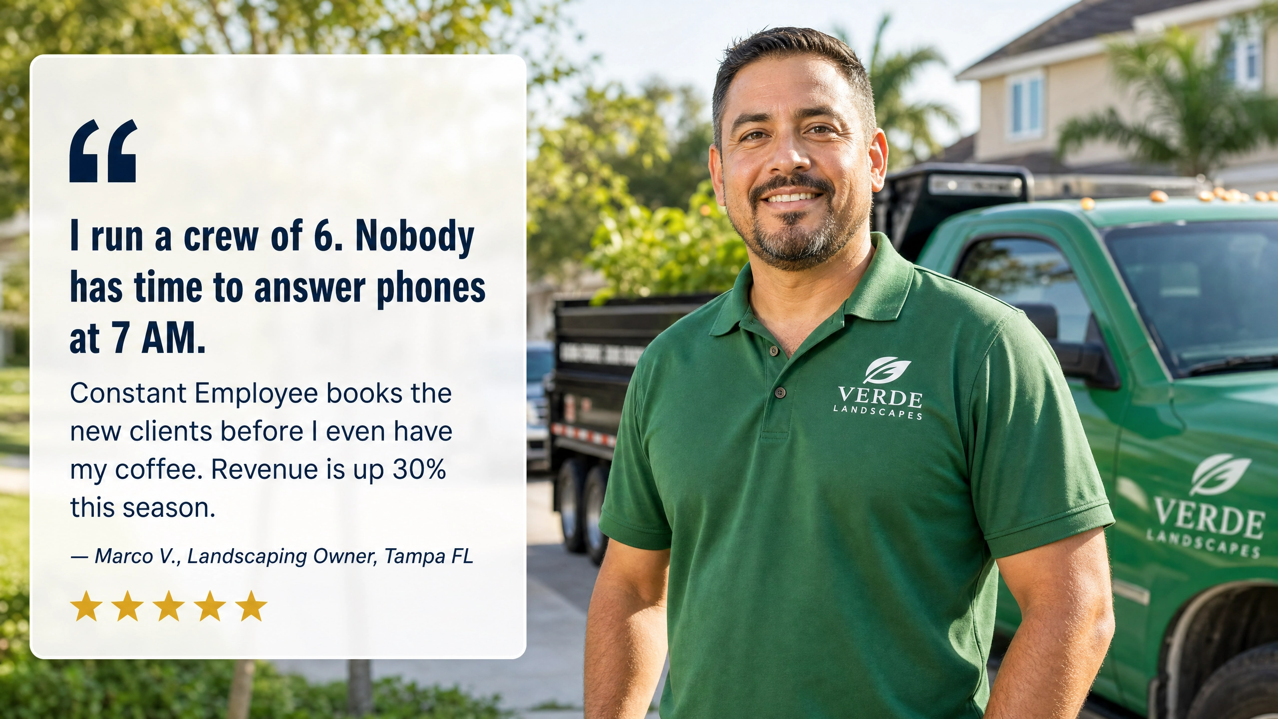 Landscaper testimonial
