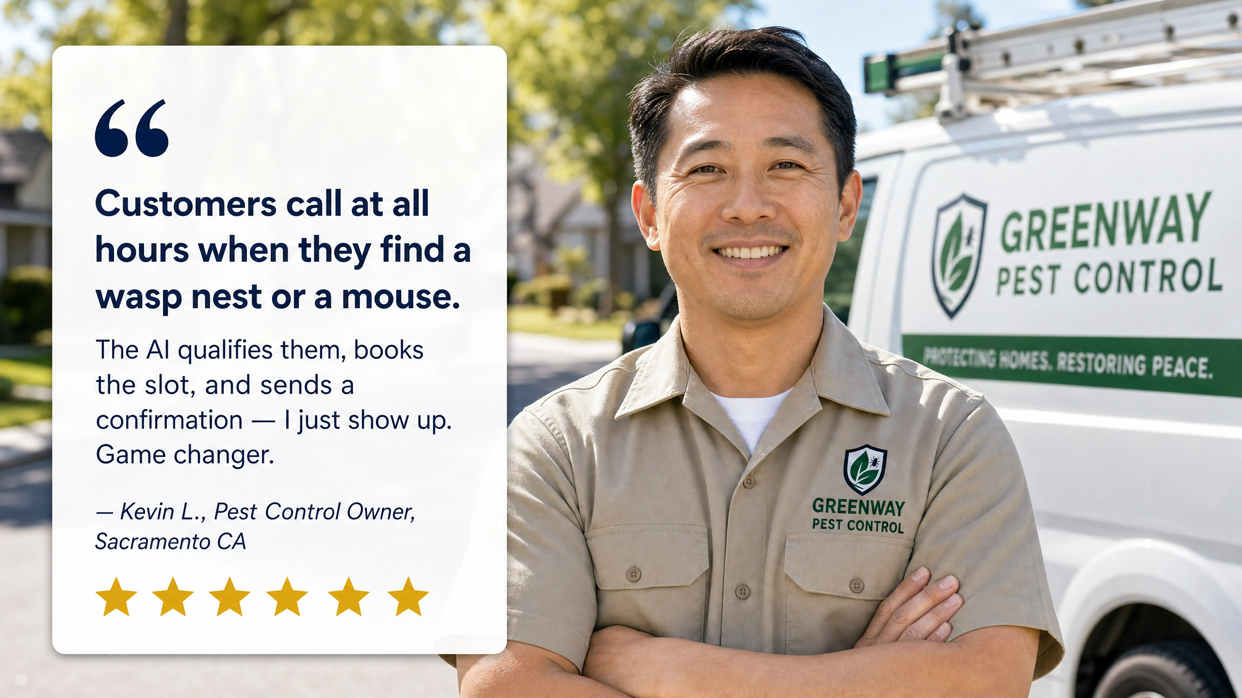 Pest control testimonial