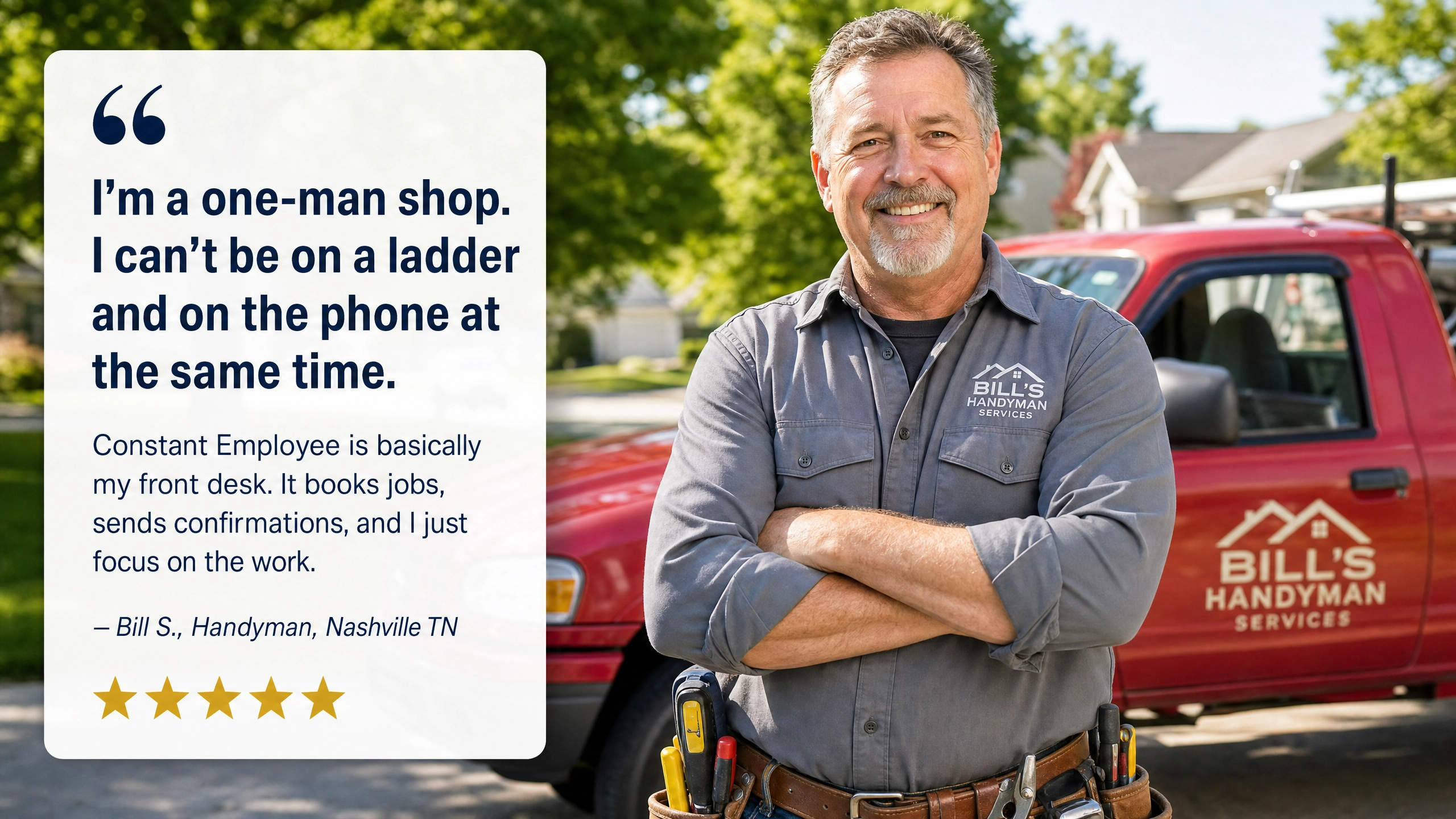 Handyman testimonial